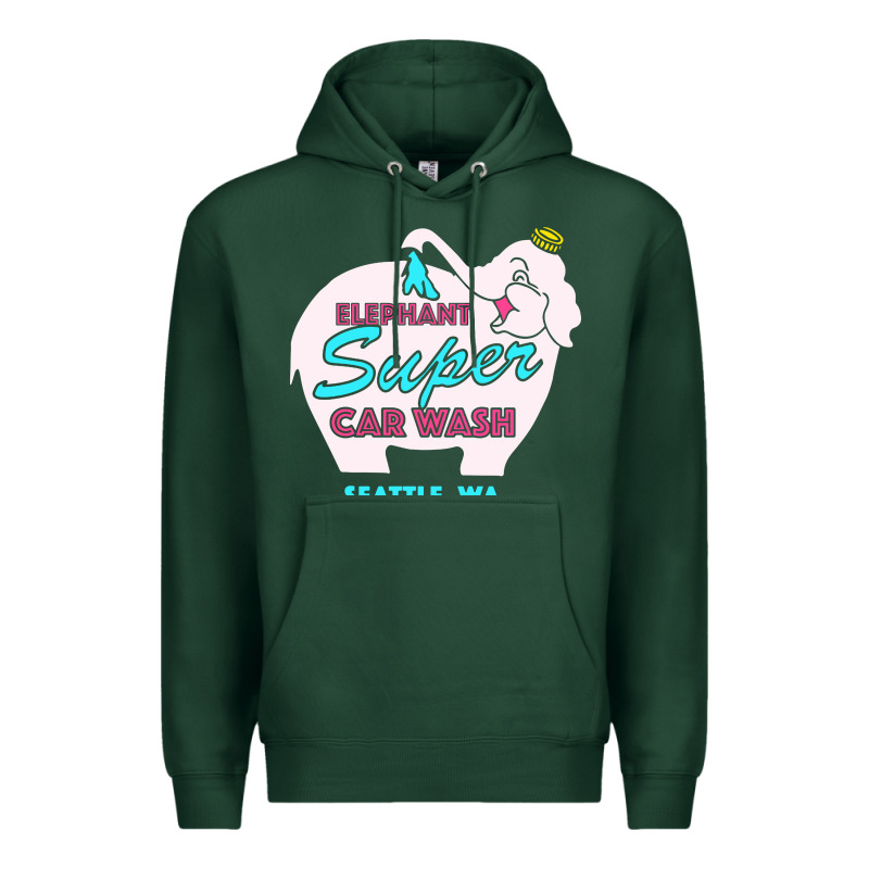 Pink Elephant Car Wash Premium Hoodie by linhVisuals | Teevron