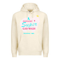 Tofu pink elephant car wash Premium Hoodie - linhVisuals