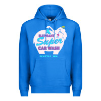 True Royal pink elephant car wash Premium Hoodie - linhVisuals