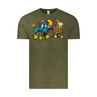 Vintage Olive softball tractor Vintage Tee - SublimationCraftShop