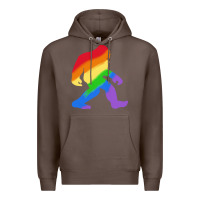Coffee bigfoot t  shirt rainbow bigfoot t  shirt Premium Hoodie - linhVisuals