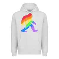 Dove Grey bigfoot t  shirt rainbow bigfoot t  shirt Premium Hoodie - linhVisuals