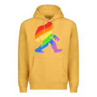 Mustard bigfoot t  shirt rainbow bigfoot t  shirt Premium Hoodie - linhVisuals