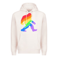 Pale Pink bigfoot t  shirt rainbow bigfoot t  shirt Premium Hoodie - linhVisuals
