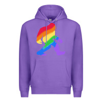 Purple bigfoot t  shirt rainbow bigfoot t  shirt Premium Hoodie - linhVisuals