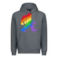 Rock bigfoot t  shirt rainbow bigfoot t  shirt Premium Hoodie - linhVisuals