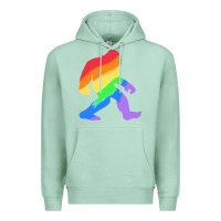 Seafoam bigfoot t  shirt rainbow bigfoot t  shirt Premium Hoodie - linhVisuals