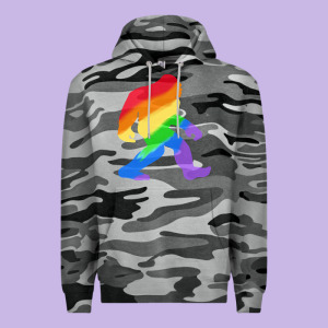 Bigfoot T  Shirt Rainbow Bigfoot T  Shirt Premium Hoodie Designed By Linhvisuals