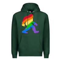 Sports Green bigfoot t  shirt rainbow bigfoot t  shirt Premium Hoodie - linhVisuals