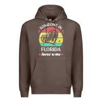 Coffee someone in florida loves me t  shirt someone in florida loves me funny Premium Hoodie - linhVisuals