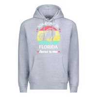 Heather Grey someone in florida loves me t  shirt someone in florida loves me funny Premium Hoodie - linhVisuals
