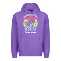 Purple someone in florida loves me t  shirt someone in florida loves me funny Premium Hoodie - linhVisuals