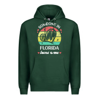 Sports Green someone in florida loves me t  shirt someone in florida loves me funny Premium Hoodie - linhVisuals