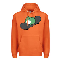 Carrot skateboarding frog Premium Hoodie - linhVisuals