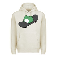 Oatmeal Heather skateboarding frog Premium Hoodie - linhVisuals