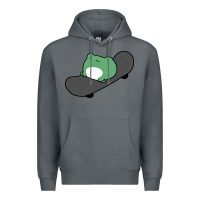 Rock skateboarding frog Premium Hoodie - linhVisuals