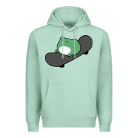 Seafoam skateboarding frog Premium Hoodie - linhVisuals
