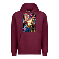 Burgundy x men 3 Premium Hoodie - linhVisuals