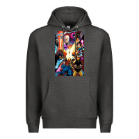 Charcoal Heather x men 3 Premium Hoodie - linhVisuals
