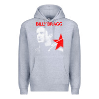 Heather Grey billy bragg müsic Premium Hoodie - linhVisuals