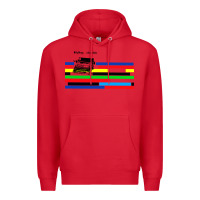 Red billy bragg müsic Premium Hoodie - linhVisuals