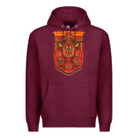 Burgundy billy bragg müsic Premium Hoodie - linhVisuals