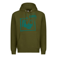 Army Green chet faker müsic Premium Hoodie - linhVisuals