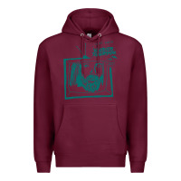 Burgundy chet faker müsic Premium Hoodie - linhVisuals