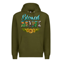 Army Green blessed mini Premium Hoodie - BarkalooDesign