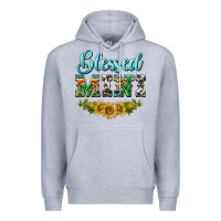 Heather Grey blessed mini Premium Hoodie - BarkalooDesign