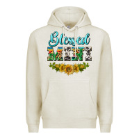 Oatmeal Heather blessed mini Premium Hoodie - BarkalooDesign