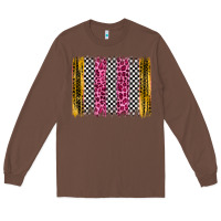 Chestnut race leopard brush stroke Long Sleeve Tee - Artiststas