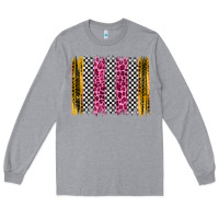 Heather Grey race leopard brush stroke Long Sleeve Tee - Artiststas