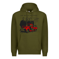 Army Green the wood brothers blues Premium Hoodie - linhVisuals