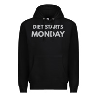 Black diet starts monday Premium Hoodie - linhVisuals