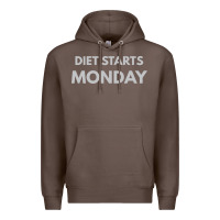 Coffee diet starts monday Premium Hoodie - linhVisuals
