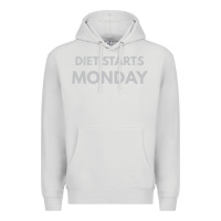 Dove Grey diet starts monday Premium Hoodie - linhVisuals