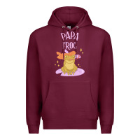 Burgundy papa frog Premium Hoodie - linhVisuals