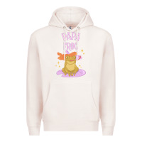 Pale Pink papa frog Premium Hoodie - linhVisuals