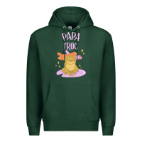 Sports Green papa frog Premium Hoodie - linhVisuals