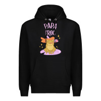 Black papa frog Premium Hoodie - linhVisuals