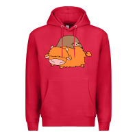 Cardinal sloth and highland cow Premium Hoodie - linhVisuals