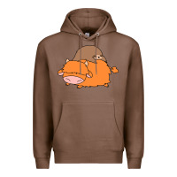Chestnut sloth and highland cow Premium Hoodie - linhVisuals