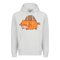 Dove Grey sloth and highland cow Premium Hoodie - linhVisuals