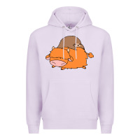 Lilac sloth and highland cow Premium Hoodie - linhVisuals
