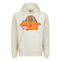 Oatmeal Heather sloth and highland cow Premium Hoodie - linhVisuals