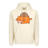 Sandshell sloth and highland cow Premium Hoodie - linhVisuals