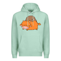 Seafoam sloth and highland cow Premium Hoodie - linhVisuals