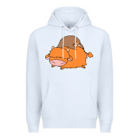 White sloth and highland cow Premium Hoodie - linhVisuals