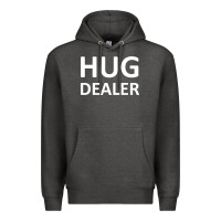 Charcoal Heather hug dealer Premium Hoodie - linhVisuals